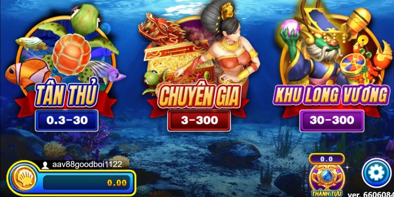 Trang chủ Dragon Fishing có thiết kế khoa học